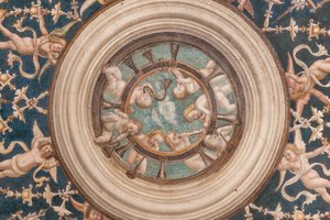 Putti spielen Musikinstrumente (Detail) von Alessandro Araldi