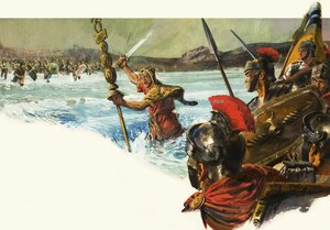 Unidentifizierte römische Legionen erobern Britannien