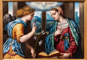 Verkündigung, ca. 1535-40 von Alessandro Bonvicino Moretto