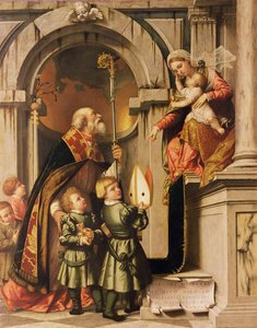 Die Pala Rovelli, 1539 von Alessandro Bonvicino Moretto
