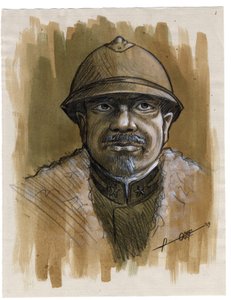 Erster Weltkrieg 1914-1918: Porträt eines Soldaten der italienischen Armee im Jahr 1915