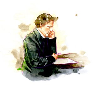 Lewis Carroll, englischer Schriftsteller - Porträt von Lewis Carroll (Charles Lutwidge Dodgson)