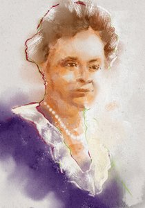 Porträt der Pharmakologin Gertrude B. Ellion, 2023 (Illustration) von Alessandro Lonati
