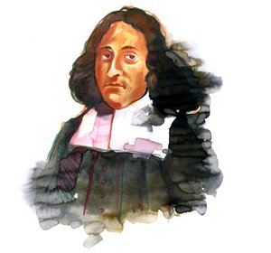 Porträt von Baruch de Spinoza (1632-1677), niederländischer Philosoph von Alessandro Lonati