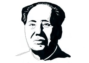 Porträt des chinesischen kommunistischen Revolutionärs und Gründers der Volksrepublik China Mao Zedong von Alessandro Lonati