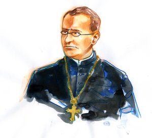 Porträt von Gregor Mendel (1822-1884), katholischer Mönch und Botaniker, Begründer der Genetik von Alessandro Lonati