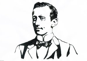 Porträt von Guglielmo Marconi (1874-1937), italienischer Physiker, Erfinder des Telegraphen.