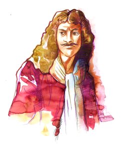 Porträt von Jean-Baptiste Poquelin, genannt Molière (1622-1673)