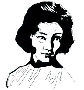 Porträt von Jiang Qing (1914-1991) Ehefrau von Mao Zedong