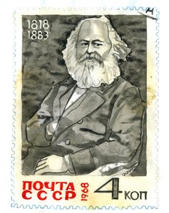 Porträt von Karl Marx (1818-1883), Philosoph und politischer Theoretiker von Alessandro Lonati