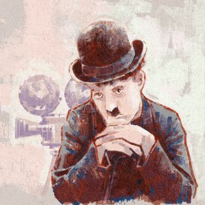Porträt des Schauspielers und Regisseurs Charlie Chaplin von Alessandro Lonati