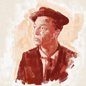 Porträt des Regisseurs und Schauspielers Buster Keaton (Illustration) von Alessandro Lonati