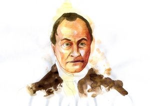 Porträt des französischen Philosophen Auguste Comte (1798-1857) von Alessandro Lonati
