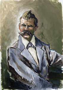 Porträt des deutschen Philosophen Friedrich Nietzsche (1844-1900).