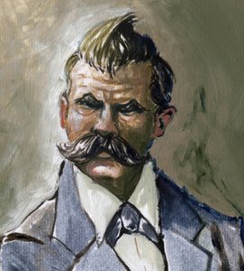 Porträt des deutschen Philosophen Friedrich Nietzsche (1844-1900) von Alessandro Lonati