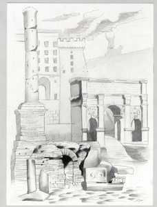 Ruinen der römischen Ära in Rom, Forum (foro romano). von Alessandro Lonati