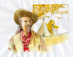 William Frederick Cody - Bekannt als Buffalo Bill - Porträt von Buffalo Bill (1846-1917), Colonel William Cody
