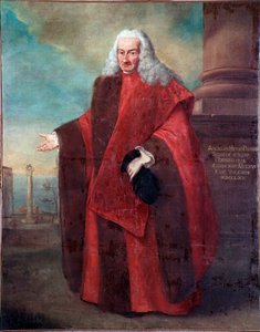 Porträt des Senators der Republik Venedig Angelo Memmo I Gemälde von Alessandro Longhi (1733-1813) 1770 Venedig, Correr Museum von Alessandro Longhi