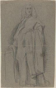 Ein venezianischer Prokurator von San Marco [recto] von Alessandro Longhi or Pietro Longhi