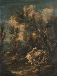 Kartäusermönche in einer Landschaft