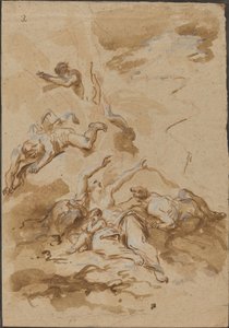 Figuren in einem Sturm von Alessandro Magnasco