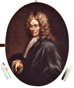 Porträt eines Mannes. Ein Mann des Adels, mit Perücke und schwarzem Kleid - Gemälde von Alessandro Magnasco, genannt Il Lissandrino von Alessandro Magnasco