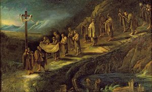Die Prozession des Heiligen Grabtuchs von Alessandro Magnasco