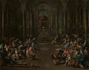 Die Synagoge, 1725-1735 von Alessandro Magnasco