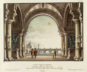 Ansicht des Saals des Königspalastes (Detail)