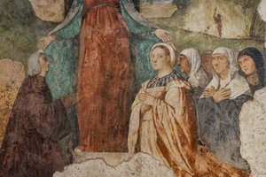 Unsere Liebe Frau der Barmherzigkeit und der selige Isnardo da Chiampo (Detail) von Alessandro Verla