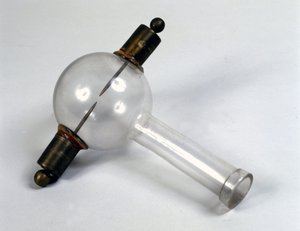 Die elektrische Pistole von Alessandro Volta zur Zündung von Methan. Museum für Wissenschaft und Technologie, Mailand.
