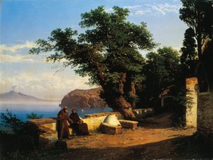 Vor dem Kloster von Alessandro la Volpe