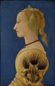 Porträt einer Dame in Gelb, ca. 1465