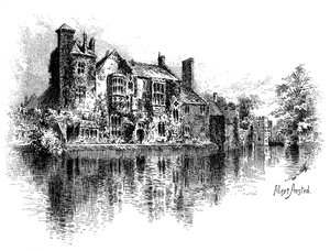 Wells Palace, Somerset, 1895 von Alex Ansted