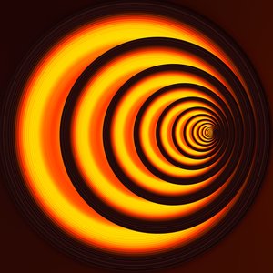 Unterirdischer Pfad (orange), 2019 von Alex Caminker