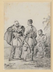 Drei kaukasische Männer im Gespräch von Alexander Orlowski