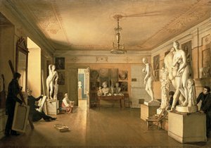 Atelier des Künstlers Alexey Venetsianov, 1827