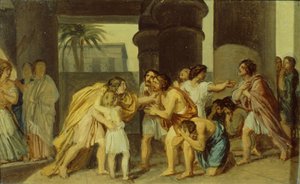 Joseph offenbart sich seinen Brüdern, 1830er Jahre von Alexander Andreyevich Ivanov