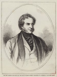 Der neue Premierminister, der ehrenwerte Earl of Derby von Alexander Blaikley