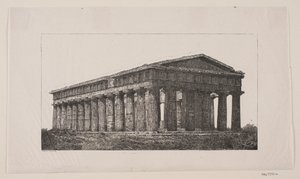 Poseidontempel in Paestum von Alexander Blom
