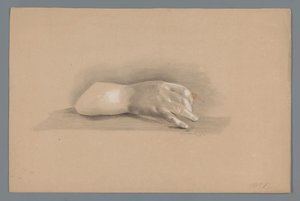 Gipsmodell einer Hand von Alexander Cranendoncq