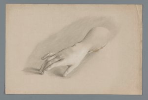 Gipsmodell einer Hand von Alexander Cranendoncq