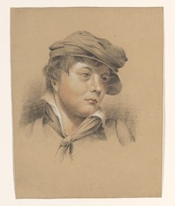 Kopf eines Jungen mit Mütze von Alexander Cranendoncq