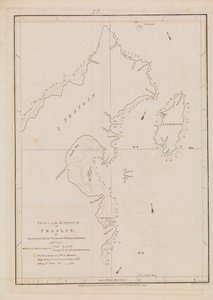 Plan des Hafens von Praslin, spätes 18. bis frühes 19. Jahrhundert