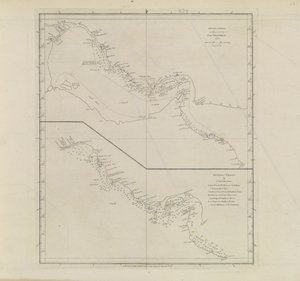 Pläne von Häfen, Dalrymple, Alexander veröffentlicht 1791 ID Nummer 41167-2001 Ein Plan der Persischen Golfregion, teilweise korrigiert von Leutnant Edward Harvey 1778 von Alexander Dalrymple