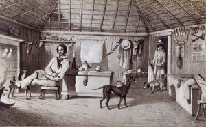 Das erste Heim des Squatters, um 1847