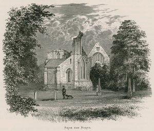 Dryburgh Abbey, von Norden von Alexander Francis Lydon