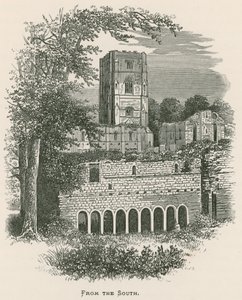 Fountains Abbey, von Süden von Alexander Francis Lydon