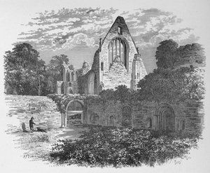 Vom Kreuzganghof, Dryburgh Abbey, um 1880, 1897