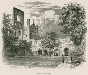 Kirkstall Abbey, Kreuzganghof von Alexander Francis Lydon